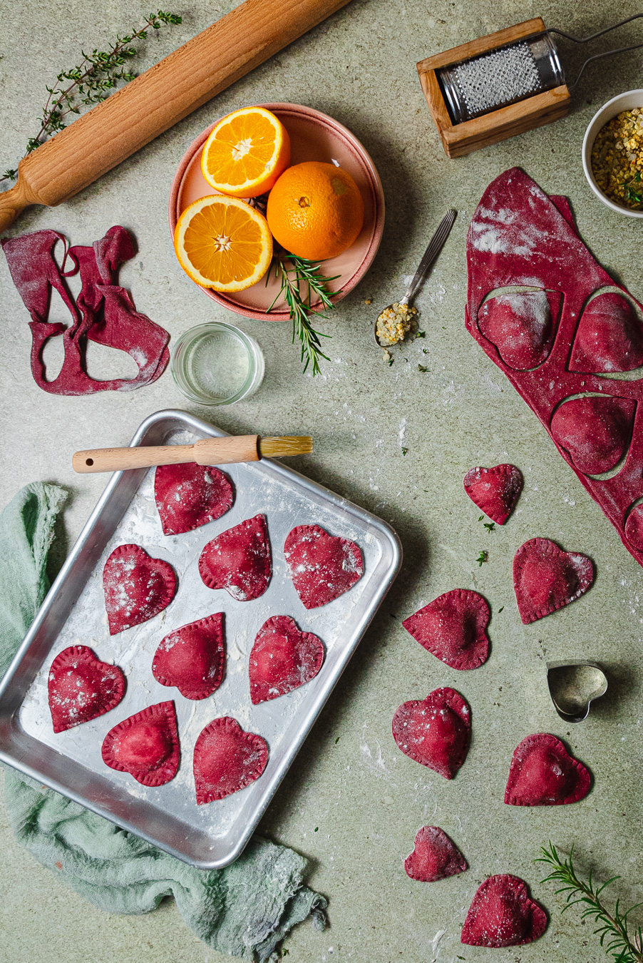 beetroot ravioli