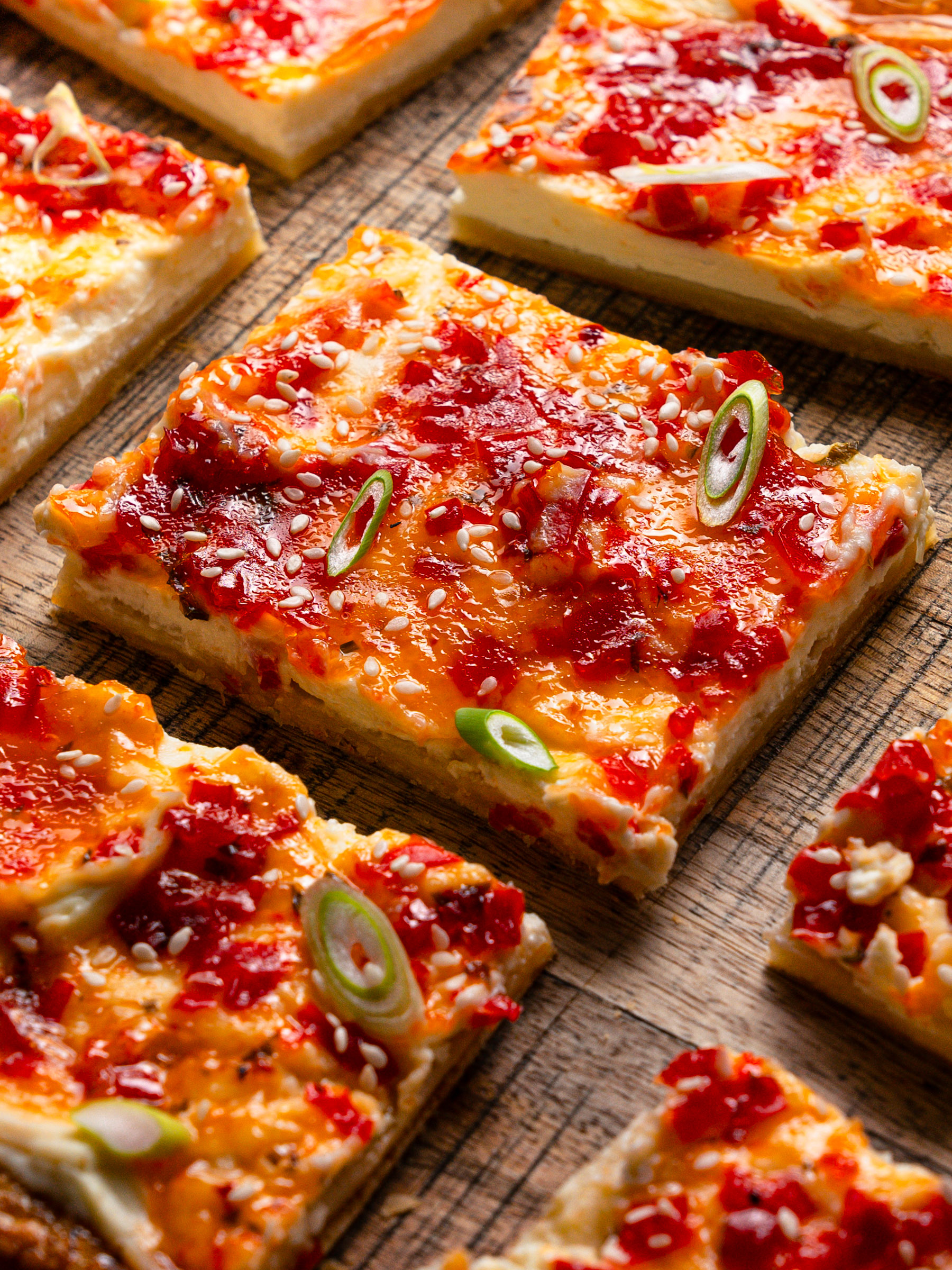 cream cheese and pepper jelly tart, food photography and styling by food and mood studio